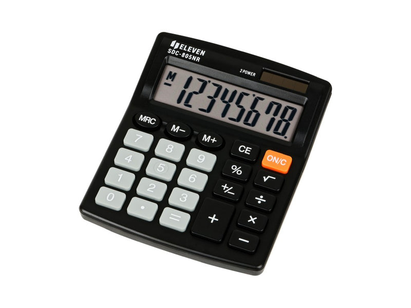 Calculator de birou 8 digiți, 120 x 105 x 21 mm, Eleven SDC-805NR