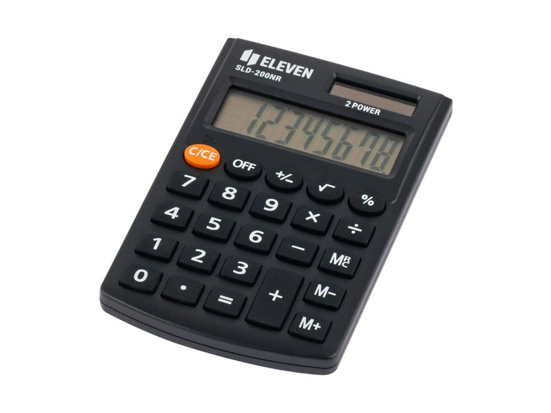 Calculator de buzunar 8 digiți, 98 x 62 x 10 mm, Eleven SLD-200NR