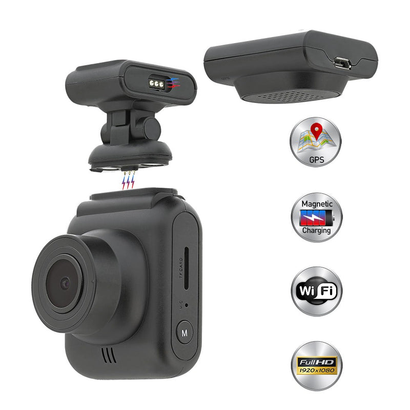 Cameră auto Tellur Dash Patrol DC2, FullHD 1080P, GPS, Black