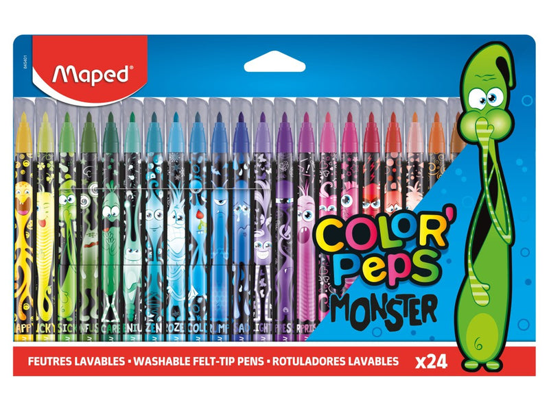 Carioca Maped Color'Peps Monster 24 culori/set