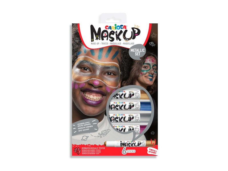 Carioca Mask-Up Metalic 6/set