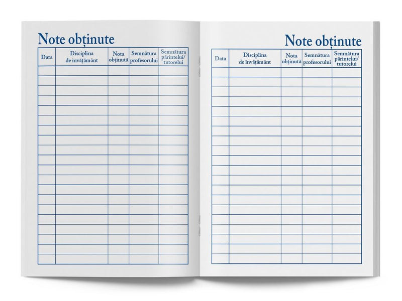 Carnet de elev pentru școala postliceală