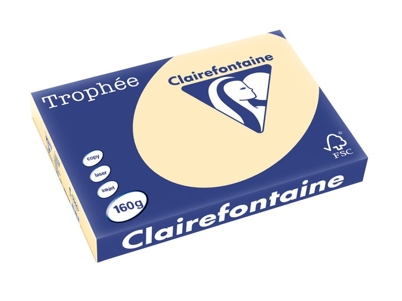 Carton A3 160 g/mp color pal 250/top Clairefontaine