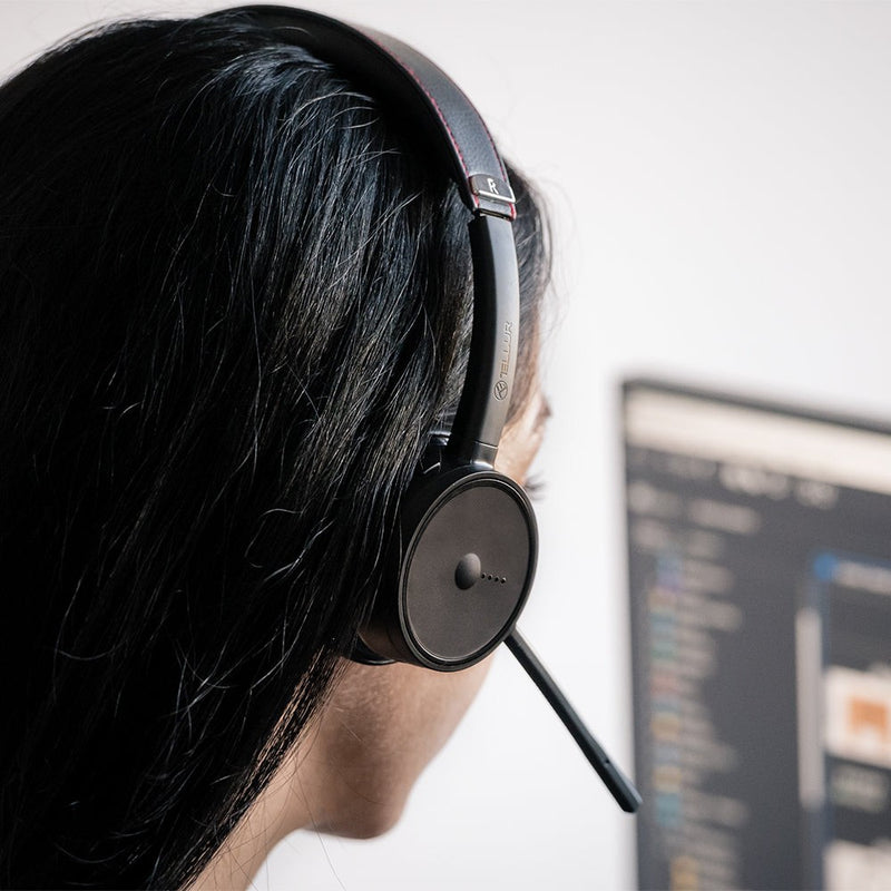 Căști call center Tellur Voice Pro Wireless, negru