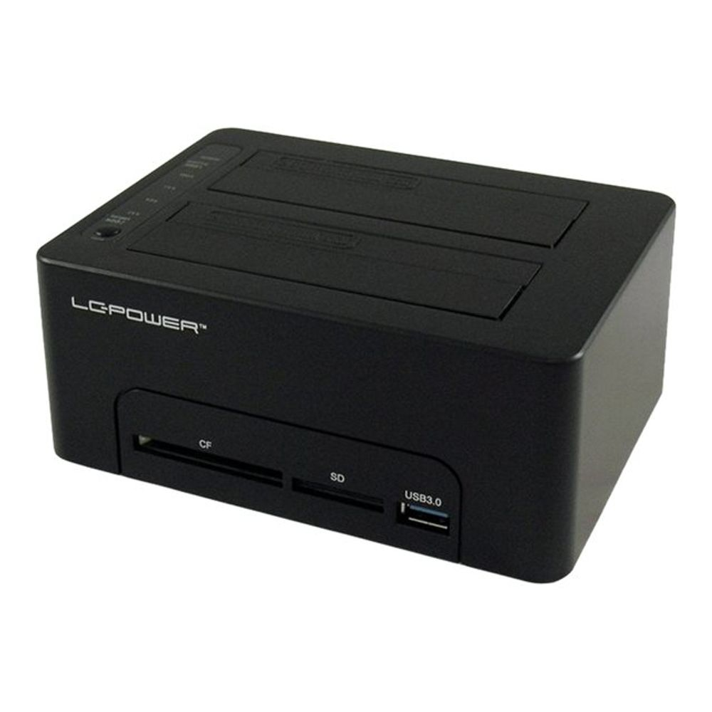 LC-Power LC-DOCK-U3-CR HDD Dokkoló és Klónozó állomás (USB 3.0 - SATA) (LC-DOCK-U3-CR)-0