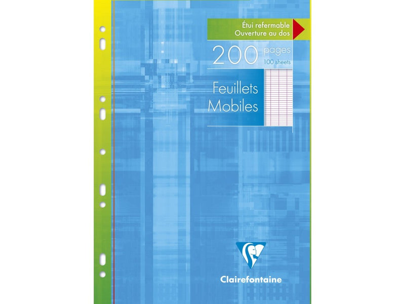 Foi albe, liniatură franceză, simple multiperforate 90 g/mp 100 file Clairefontaine