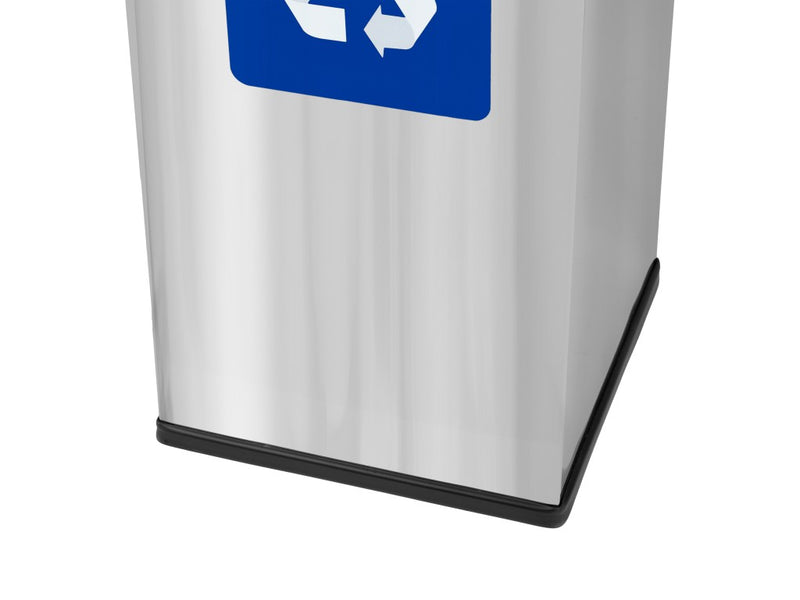 Coș inox colectare selectivă Eko Square Prestige 60 L
