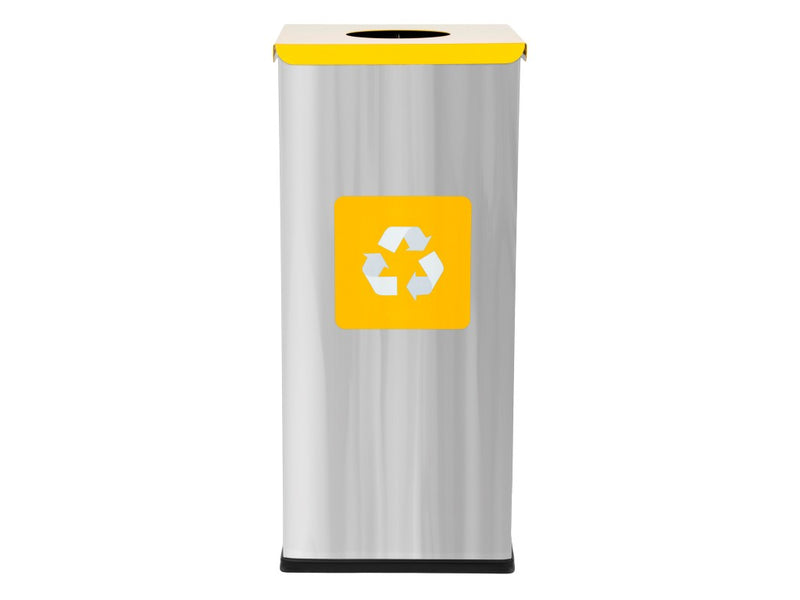 Coș inox colectare selectivă Eko Square Prestige 60 L