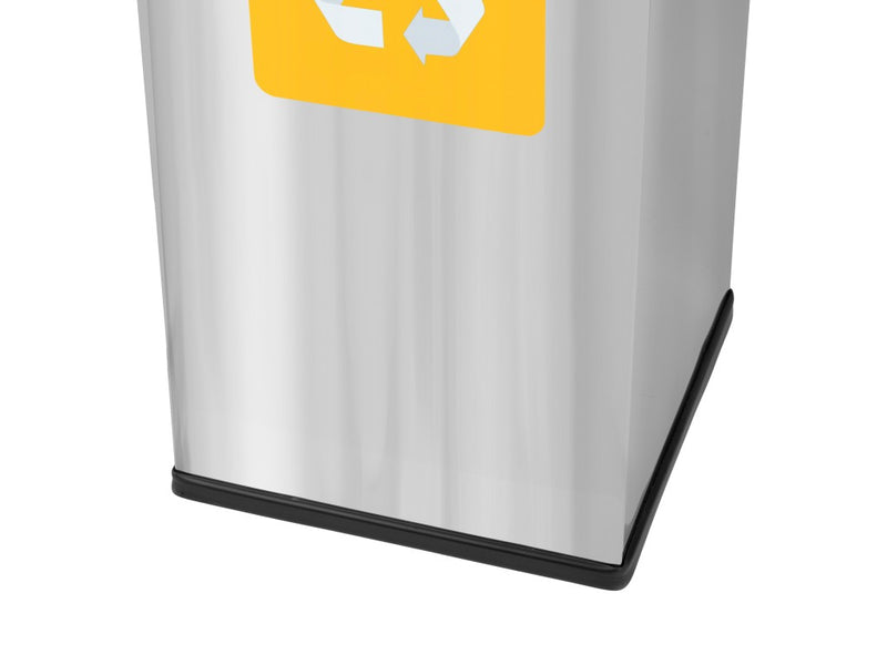 Coș inox colectare selectivă Eko Square Prestige 60 L