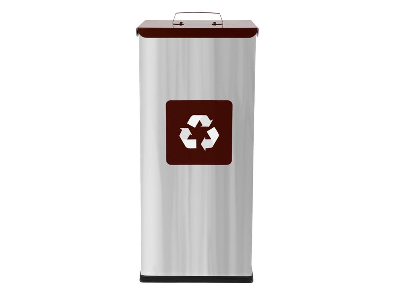 Coș inox colectare selectivă Eko Square Prestige 60 L