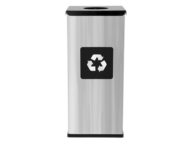 Coș inox colectare selectivă Eko Square Prestige 60 L