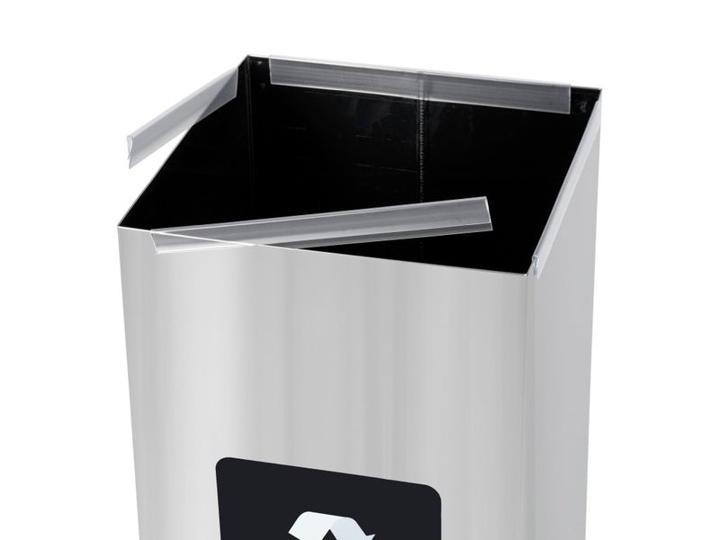 Coș inox colectare selectivă Eko Square Prestige 60 L