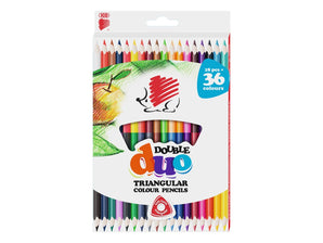 Creioane colorate Ico Arici Duo 18/set