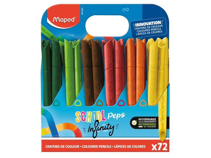 Creioane colorate Maped Color'Peps Infinity 72 culori/set
