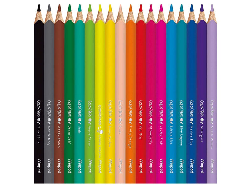 Creioane colorate Maped Color'Peps My First Jumbo 18 culori/set FSC