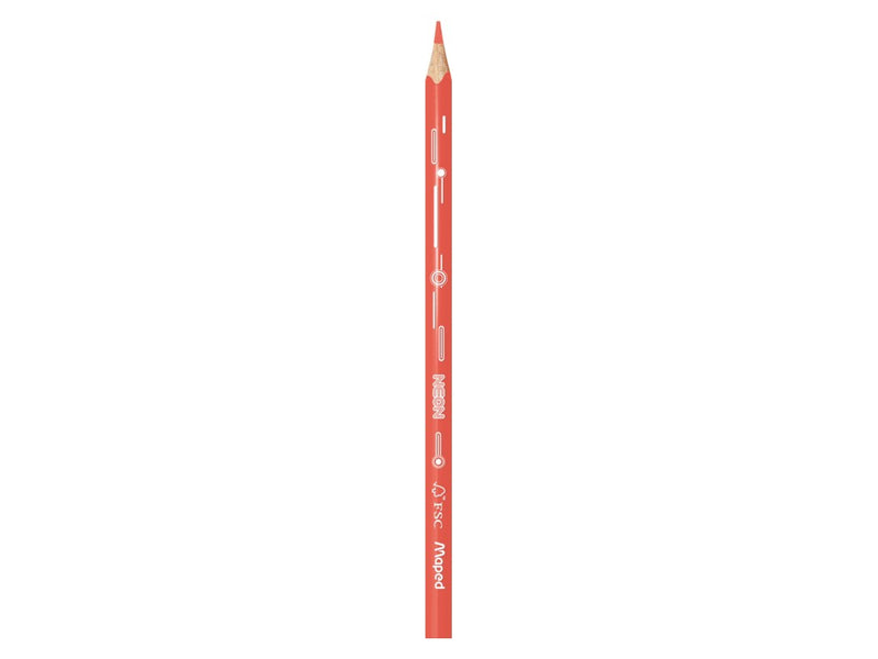 Creioane colorate Maped Color'Peps Neon 12 culori/set FSC