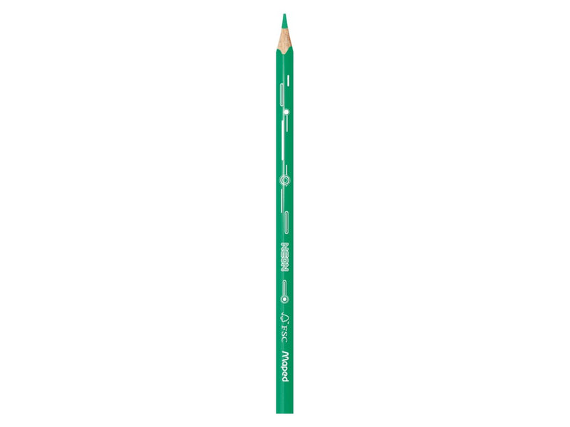 Creioane colorate Maped Color'Peps Neon 12 culori/set FSC