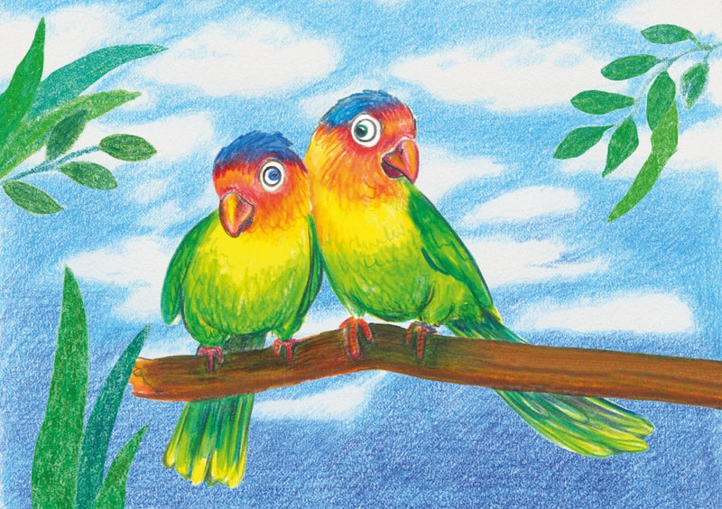 Creioane colorate triunghiulare + ascuțitoare eco Faber-Castell 24 culori/set