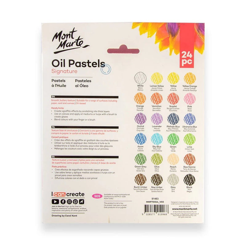 Creioane Oil Pastel Mont Marte 24/set