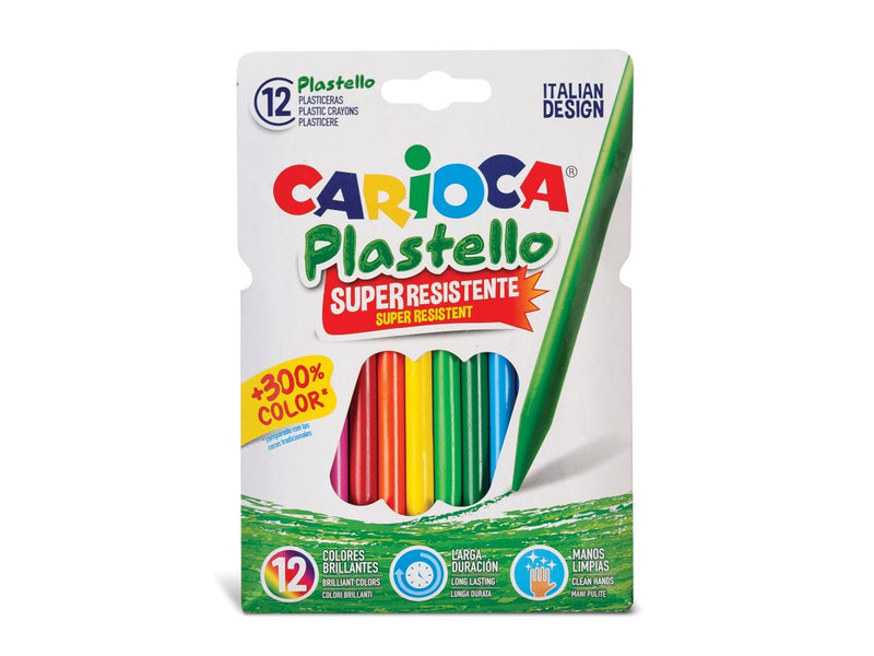 Creioane plastifiate Carioca Plastello 12/set