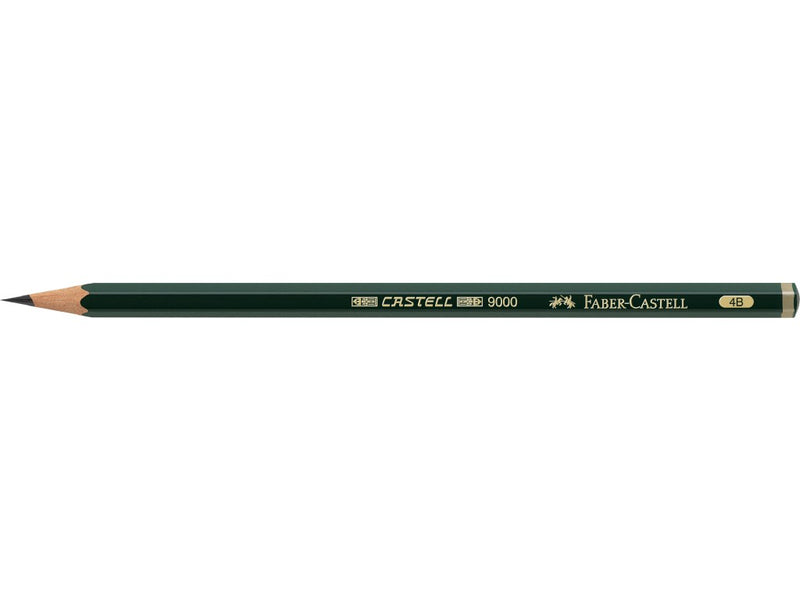 Creion grafit 4B hexagonal Castell 9000 Faber-Castell