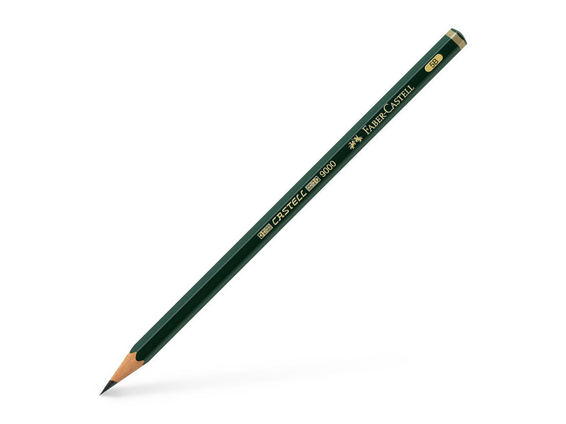 Creion grafit 5B hexagonal Castell 9000 Faber-Castell