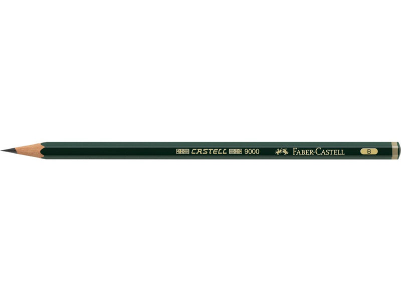 Creion grafit B hexagonal Castell 9000 Faber-Castell