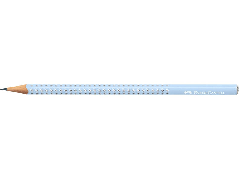 Creion grafit B rotund sparkle bleu sky 2024 Faber-Castell