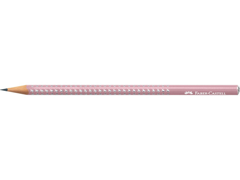 Creion grafit B rotund sparkle rose 2021 Faber-Castell