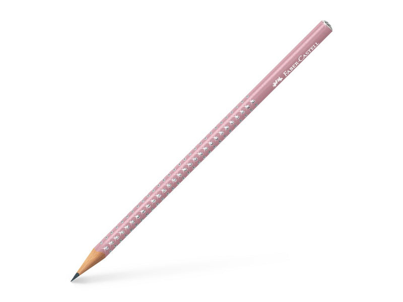 Creion grafit B rotund sparkle rose 2021 Faber-Castell