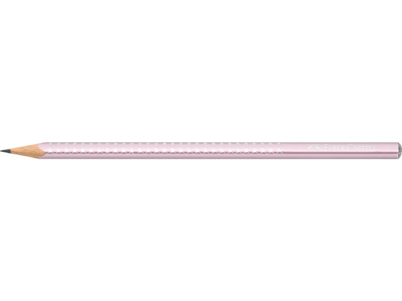 Creion grafit B triunghiular sparkle rose metalizat 2023 Faber-Castell