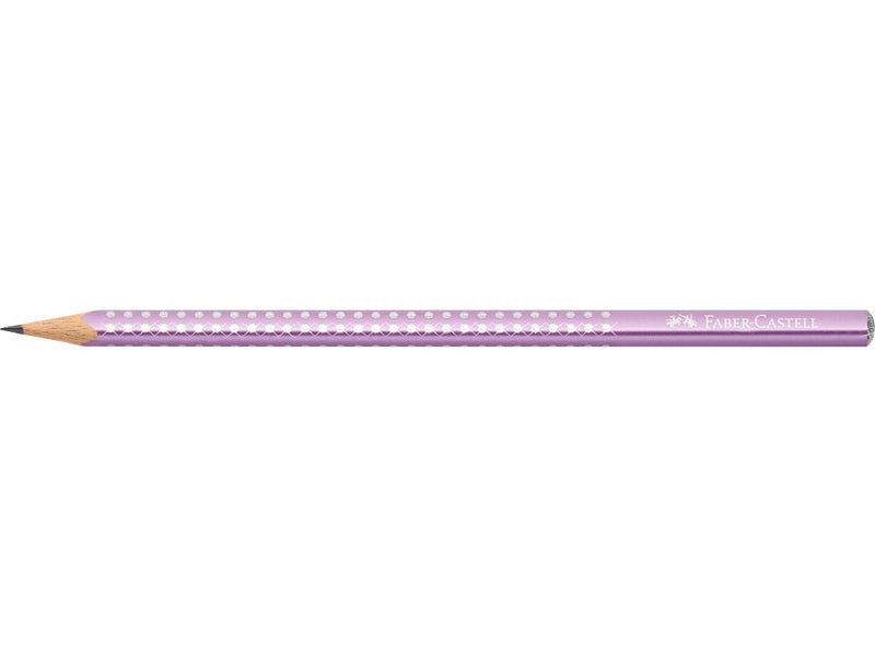 Creion grafit B triunghiular sparkle violet metalizat 2023 Faber-Castell