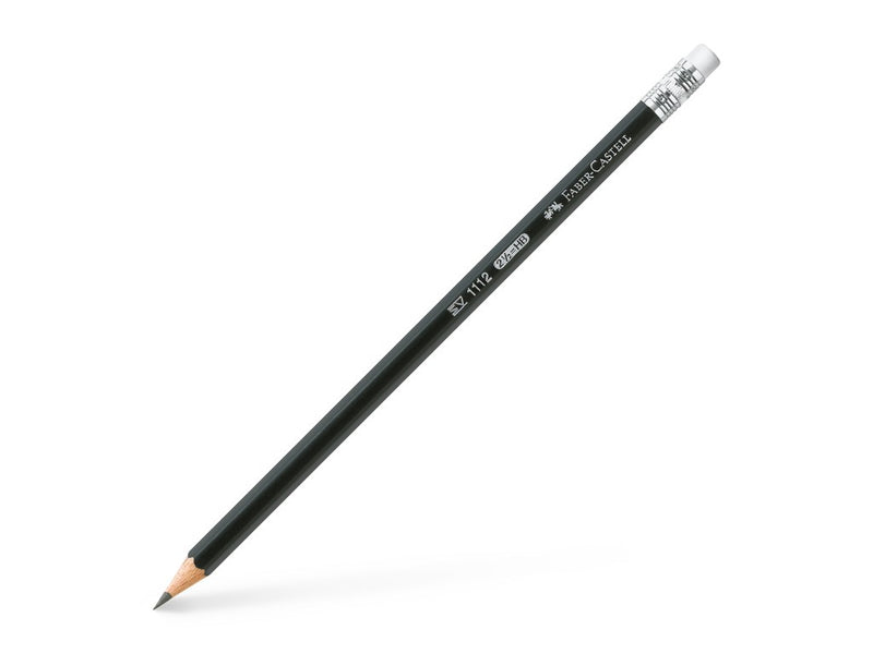 Creion grafit HB hexagonal cu gumă 1112 Faber-Castell