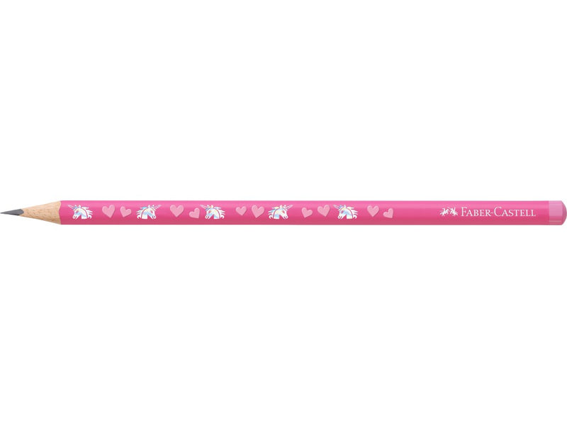 Creion grafit HB triunghiular unicorni Faber-Castell