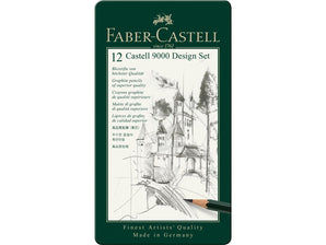 Creion grafit hexagonal Design Castell 9000 Faber-Castell 12 buc/set