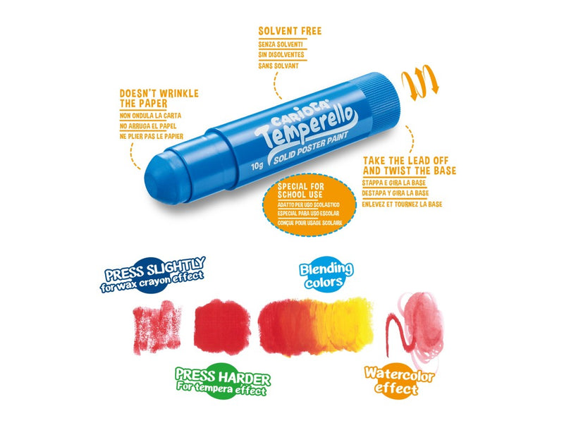 Creion-tempera Temperello Carioca 6/set