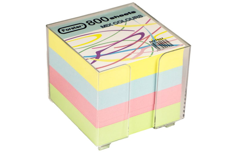 Cub hârtie color cu suport 9 x 9 cm 800 file Forster
