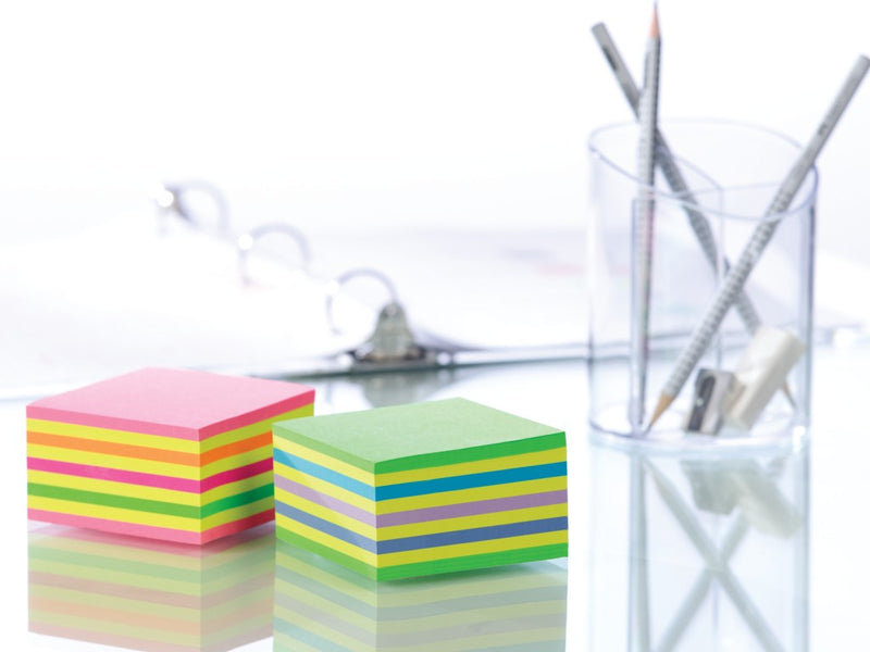 Notes adeziv 76 x 76 mm 450 file cub neon Post-it 3M