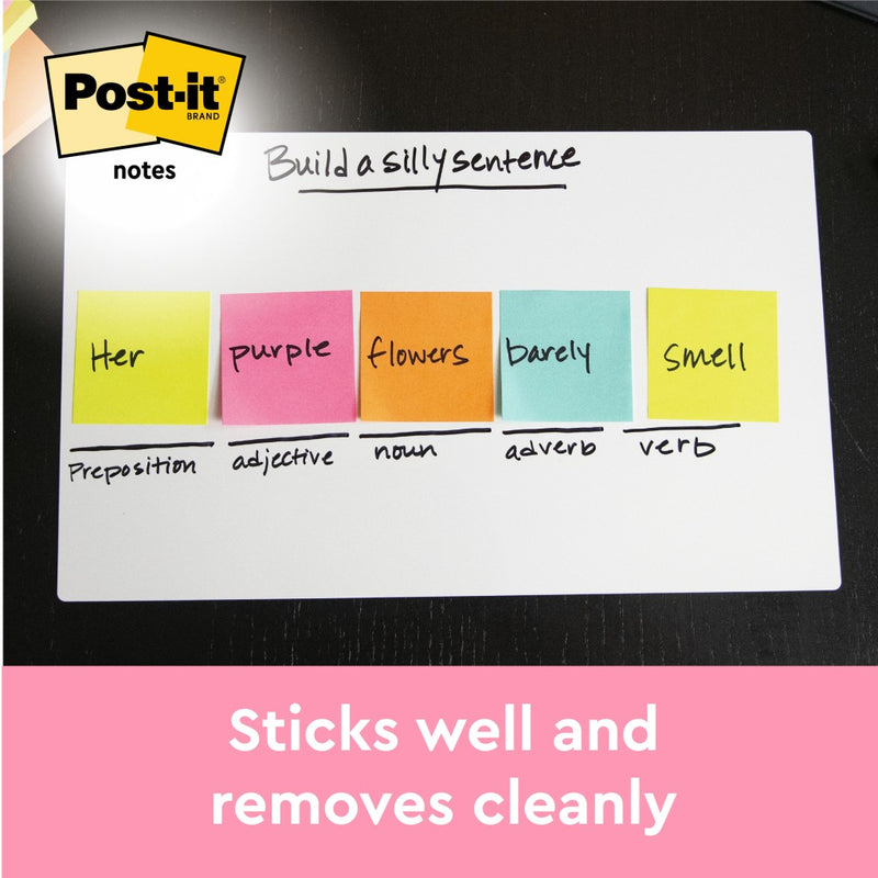 Notes adeziv 76 x 76 mm 450 file cub neon Post-it 3M