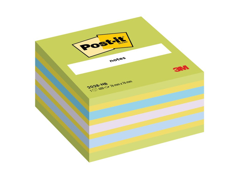 Notes adeziv 76 x 76 mm 450 file cub neon Post-it 3M