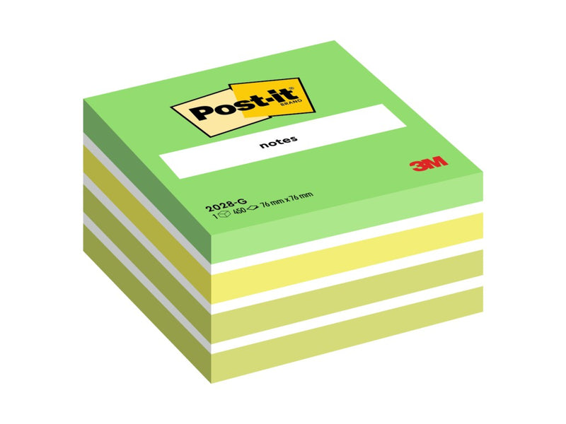 Cub notițe adezive 76 x 76 mm 450 file cub Post-it, 100% PEFC SGSCH-PEFC-COC-110078