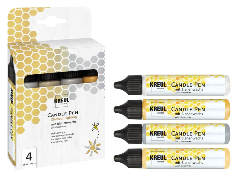 KREUL Candle Pen Set of 4 Glamour Lighting
