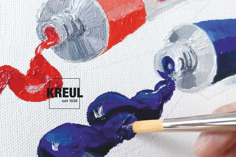 Vopsea pe bază de ulei Kreul El Greco 12 ml x 12 culori/set