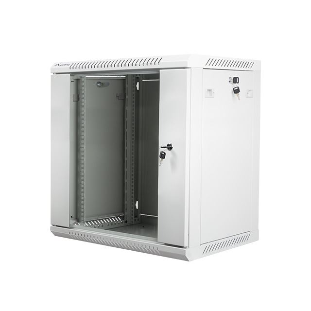 Lanberg 12U 19" fali rack szekrény 600x450mm szürke (WF01-6412-10S) (WF01-6412-10S)-0