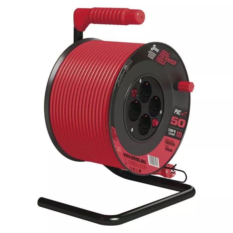 Emos P092501 Kábeldob 4 aljzat IP20 50m (emosP092501)-0