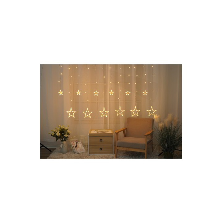 Entac ECCL-138-SS-2X1 Kültéri LED fényfüggöny 5m - Meleg fehér (ECCL-138-SS-2X1)-0