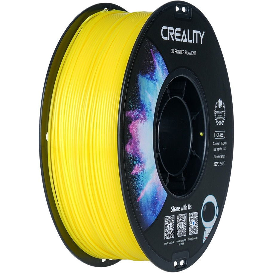 Creality 1,75mm ABS black neutral tray - 1kg, sárga (CR-ABS Yellow)-0