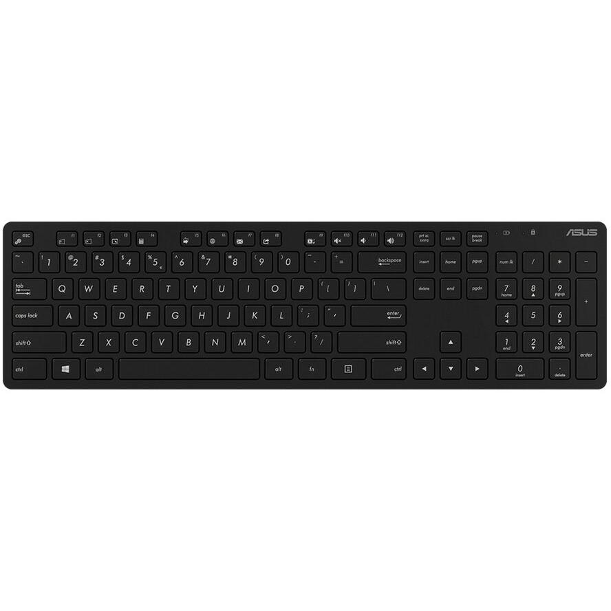 ASUS W5000 billentyűzet Egér mellékelve Irodai Vezeték nélküli RF QWERTZ Német Fekete (90XB0430-BKM2B0)-0