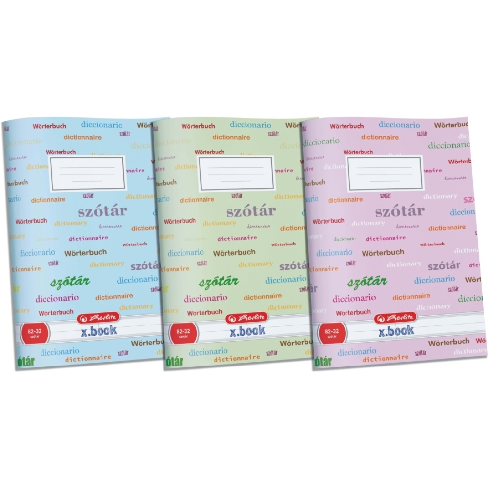 Herlitz Design 32lapos A4 szótárfüzet (1db) - Többfajta (09543984)-0