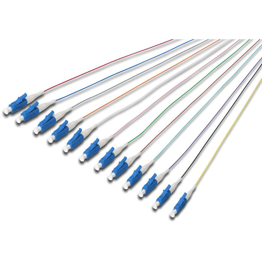 DIGITUS LWL Pigtails LC simplex OS2 12Stk 2.00m (DK-29332-02)-0